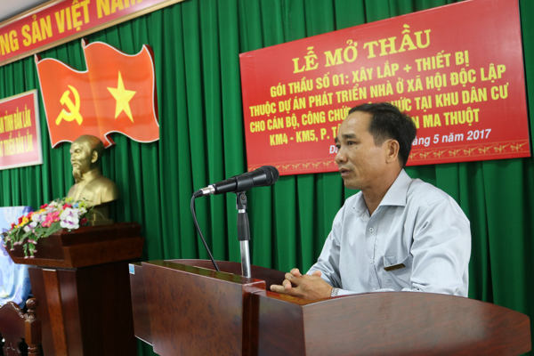 LỄ MỞ THẦU GÓI THẦU XÂY LẮP + THIẾT BỊ 
