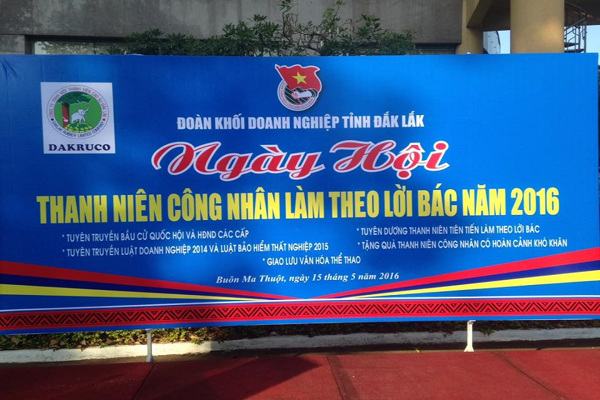 Chi đoàn Quỹ Đầu tư phát triển Đắk Lắk tham gia ngày Hội Thanh niên công nhân làm theo lời Bác năm 2016